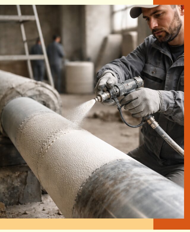 Утепление труб жидкой теплоизоляцией в Вятских Полянах от 7613 руб. под ключ | ТепломастерВтс